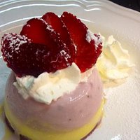 bavarese al limone e fragola