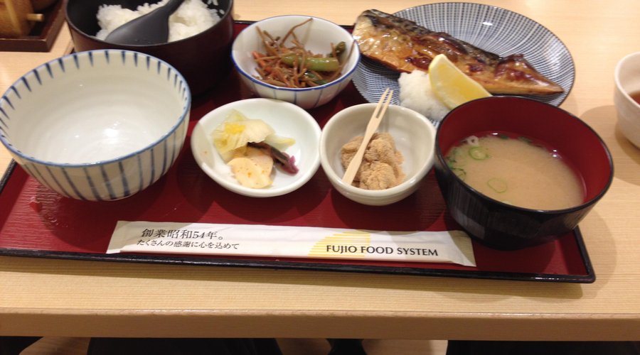 私が食べた定食