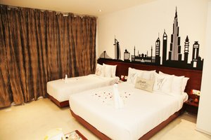 Le Mirage in Pondicherry, image may contain: Furniture, Bedroom, Room, Indoors