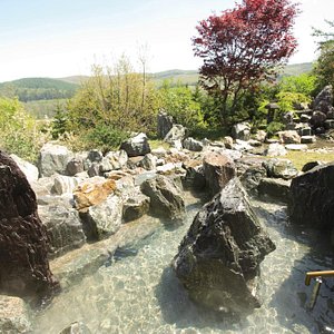露天風呂　Hot spring public open-air bath（Summer）