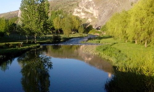El río Ucero a su paso por Osma