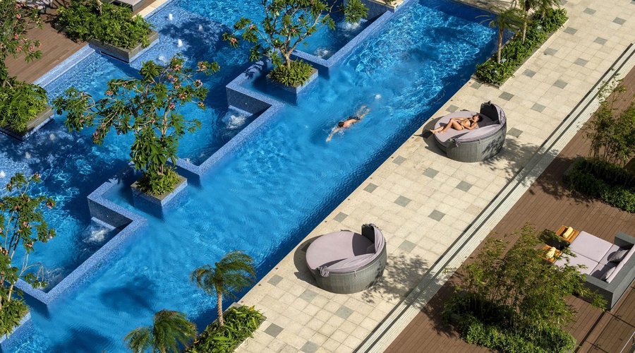 Pool Aerial View
