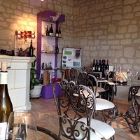 Inside the cosy cellar door