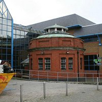 The entrance on the Woolwich side (currently has staging due to restoration work)