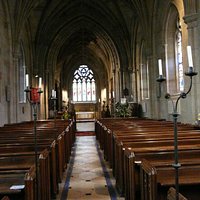 The central aisle of this beautiful Church