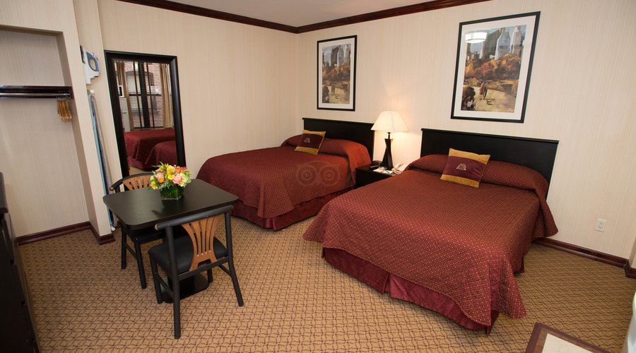 Deluxe Studio with Two Double Beds (with kitchen) at Radio City Apartments