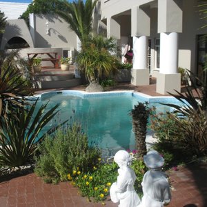 Tranquil swimmingpool area