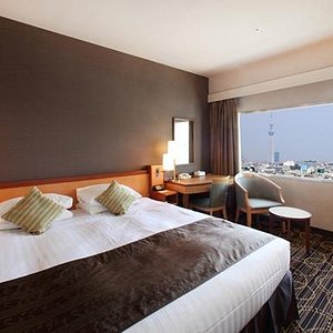 KKR Hotel Tokyo in Otemachi, image may contain: Hotel, Bed, Furniture, Penthouse