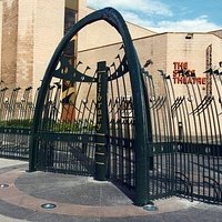 front gate and building. supposed to represent whaling