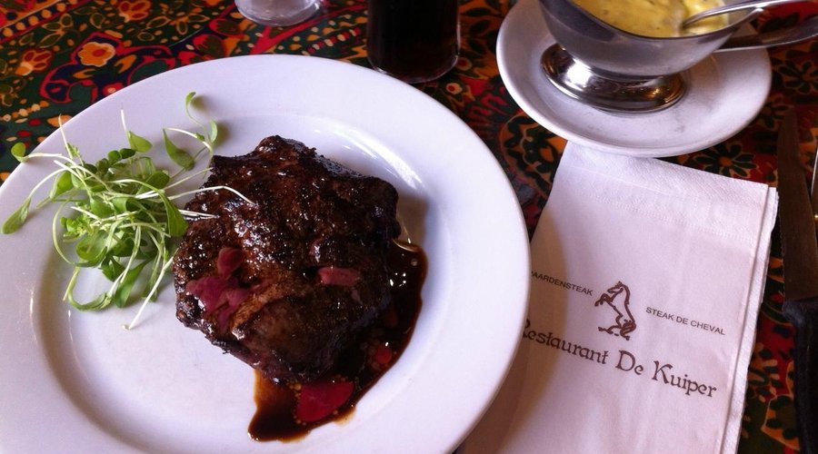 gebakken steak