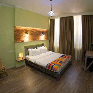 No12 Boutique Hotel in Tbilisi, image may contain: Villa, Housing, Porch, Balcony