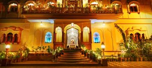 Pearl Palace Heritage in Jaipur, image may contain: Altar, Prayer, Church, Indoors