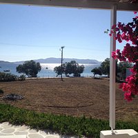 View on pollonia bay from our hotel