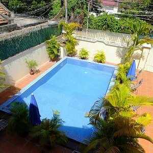 The pool from the balcony