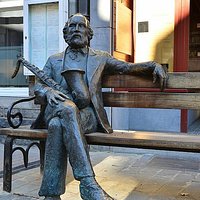 Adolphe Sax statue in Dinant