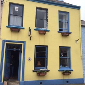 front of guesthouse