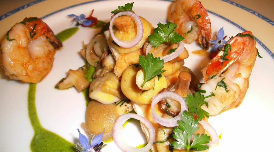Hongos y Camarones