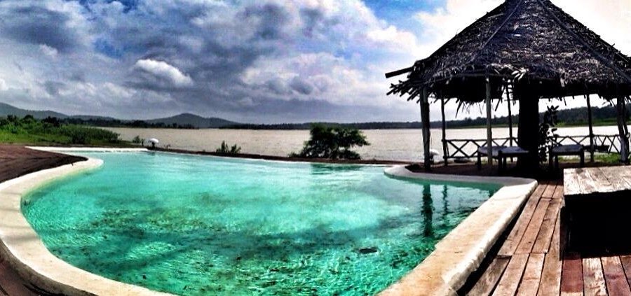 The pool and the stunning view from it