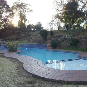 The pool...
