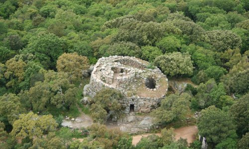 Nuraghe Majori visto dal cielo