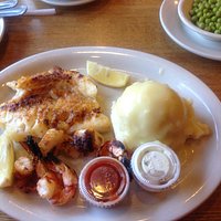 Friday night special, broiled seafood platter