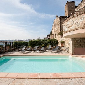 The Pool at the Castello di Monterone