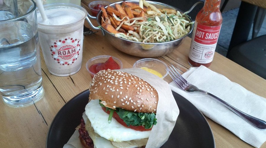 Awesome veggie burger and milkshakes!