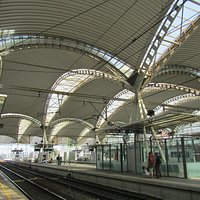 Leuven Train Station - train lines view