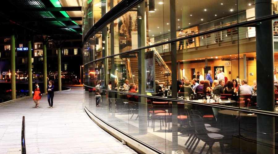 Mandurah Performing Arts Centre by night
