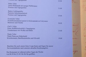 Speisekarte