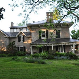 The main house from the garden
