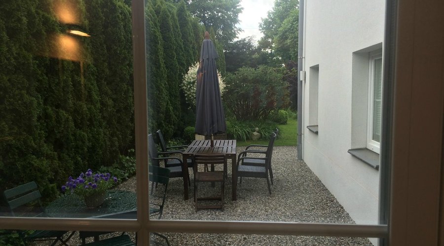 View from breakfast area.