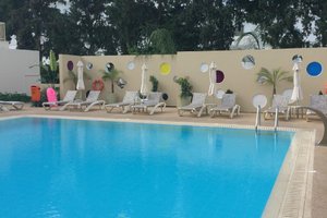 Pool och strand