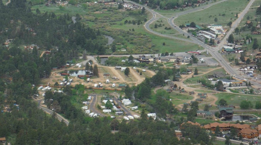 Manor RV Park in foreground