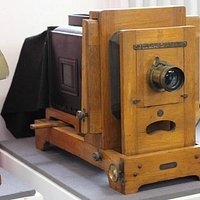 Gas lit photographic enlarger