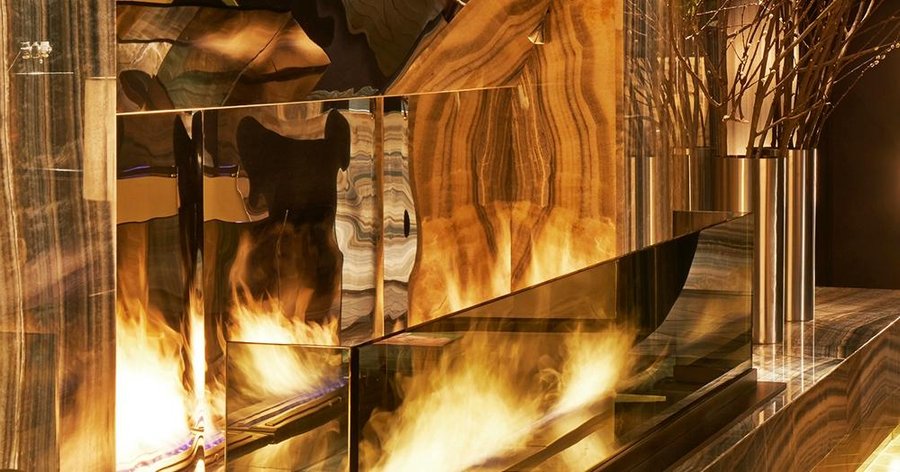 Lobby Fireplace