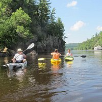 Kayaking on the St. Croix, just beneath Interstate Park