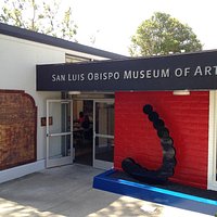 Mission Plaza entrance with outdoor sculpture