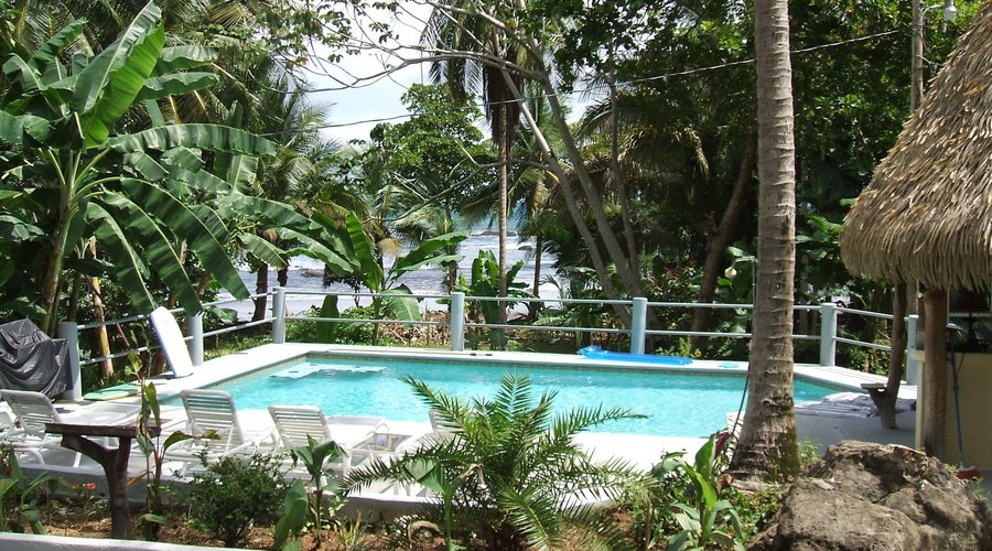 Poolside over looking ocean