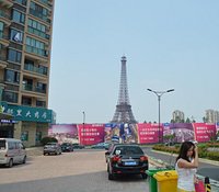 Hangzhou, China - Just an hour outside of Hangzhou, we have our very own  little Paris. Tianducheng, with its Parisian housing and 1/3 scale replica  of the Eiffel Tower, offers the beauty
