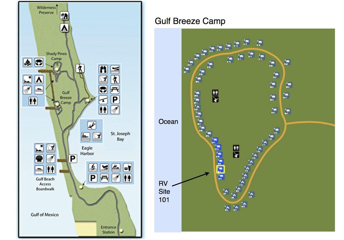 Peninsula State Park Campground Map St Joseph Peninsula State Park Prices Campground Reviews Port Saint Joe Fl
