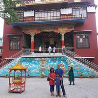 Buddhist Shakya School is located adjacent to the Temple!