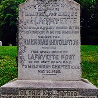 Lafayette marker at an old Cemetery in Fishkill