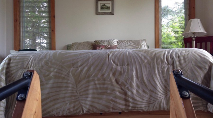 Loft with a Queen size bed.