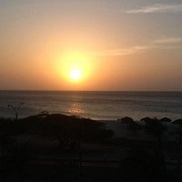 sunset from our balcony.