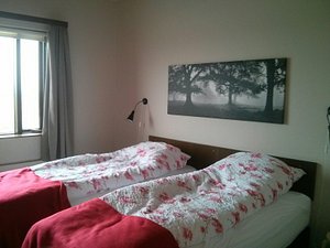 Airport Inn in Keflavik, image may contain: Furniture, Lamp, Bedroom, Bed