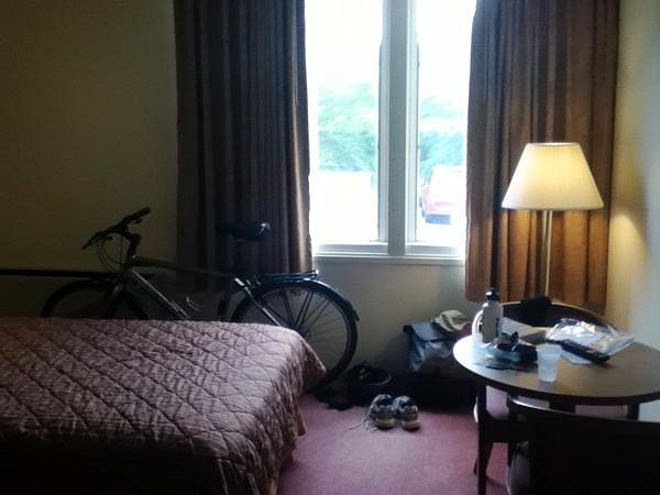 Our room, with my bike