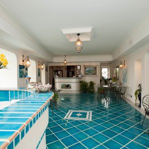 Lobby at the Hotel Corallo