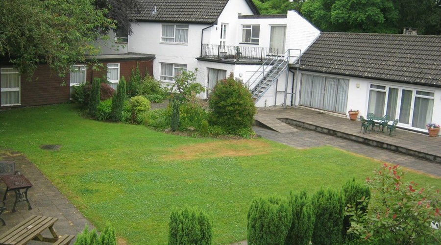 Our landscaped garden area where our outside swimming pool used to be.