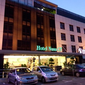 Nusa CT hotel at the night